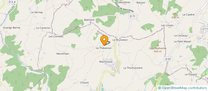 localisation de l'entreprise MONSIEUR THIERRY FLECHET  MARCENOD