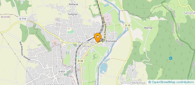 localisation de l'entreprise MONSIEUR THIERRY FLORAT  BRASSAC-LES-MINES