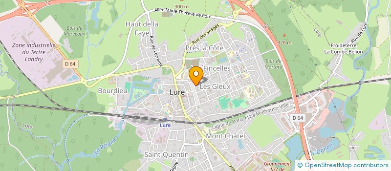 localisation de l'entreprise MONSIEUR THIERRY FONTAINE à LURE