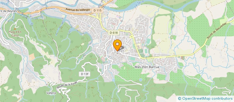 localisation de l'entreprise MONSIEUR THIERRY FONTANA à CERET