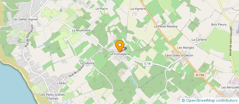 localisation de l'entreprise MONSIEUR THIERRY FONTENEAU  SAINT-PIERRE-D'OLERON