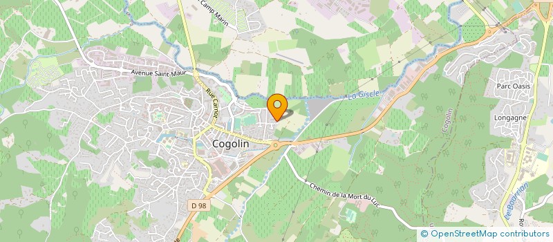 localisation de l'entreprise MONSIEUR THIERRY FORESTIER  COGOLIN