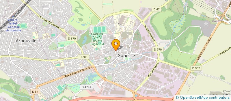 localisation de l'entreprise MONSIEUR THIERRY FORGET à GONESSE