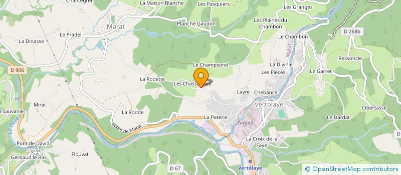 localisation de l'entreprise MONSIEUR THIERRY FOUCART  BERTIGNAT