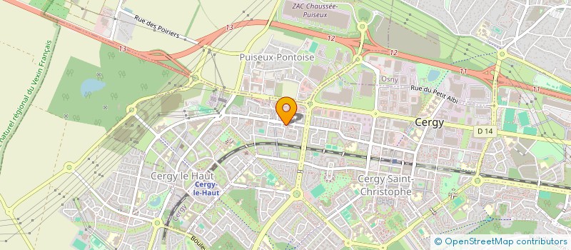 localisation de l'entreprise MONSIEUR THIERRY FOUCHER  CERGY