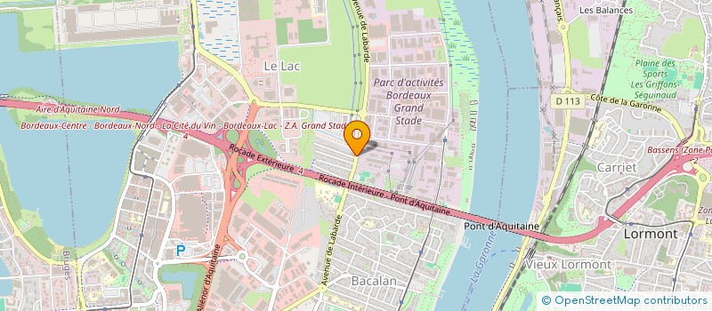 localisation de l'entreprise MONSIEUR THIERRY FOUILLEUL  BORDEAUX