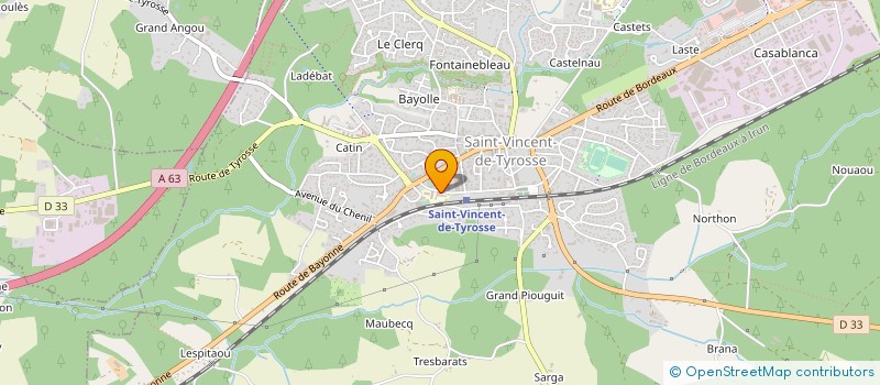 localisation de l'entreprise MONSIEUR THIERRY FOURCADE à SAINT-VINCENT-DE-TYROSSE