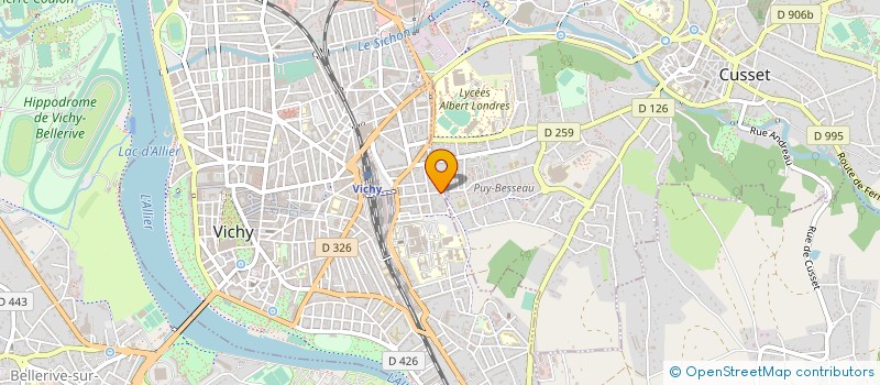 localisation de l'entreprise MONSIEUR THIERRY FRANCAL à VICHY