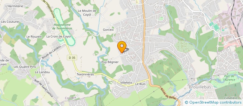 localisation de l'entreprise MONSIEUR THIERRY FRANCHETEAU à COUZEIX