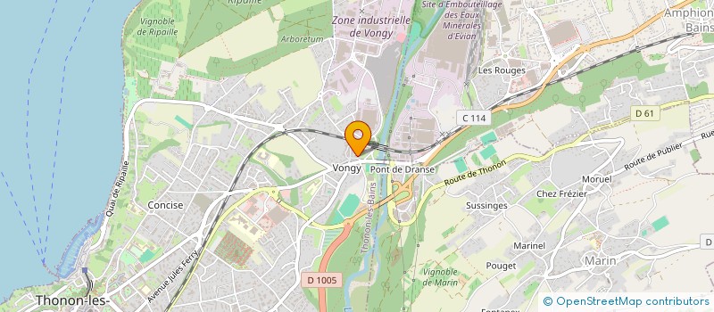 localisation de l'entreprise MONSIEUR THIERRY FRANCOIS à THONON-LES-BAINS