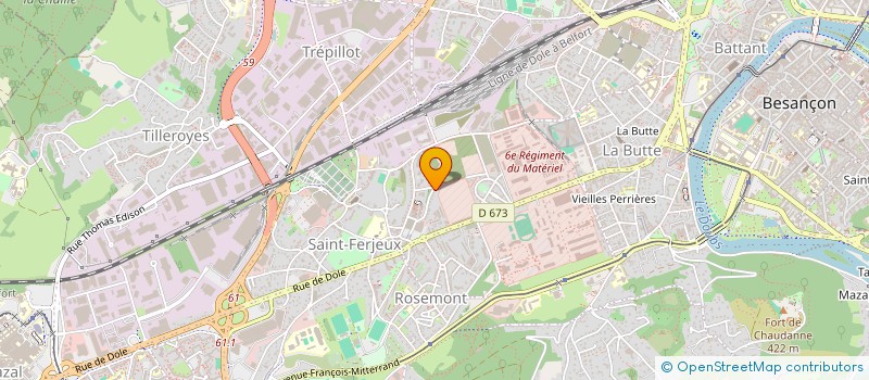 localisation de l'entreprise MONSIEUR THIERRY FRANCOIS à BESANCON