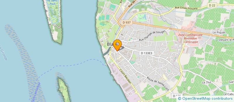 localisation de l'entreprise MONSIEUR THIERRY FRETEAUD à BLAYE