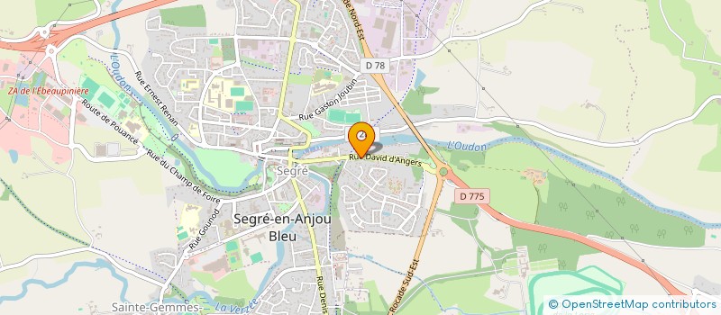 localisation de l'entreprise MONSIEUR THIERRY FREULON à SEGRE-EN-ANJOU BLEU