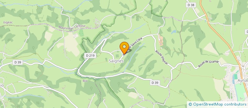 localisation de l'entreprise MONSIEUR THIERRY FROMENTEZE  SAIGNES