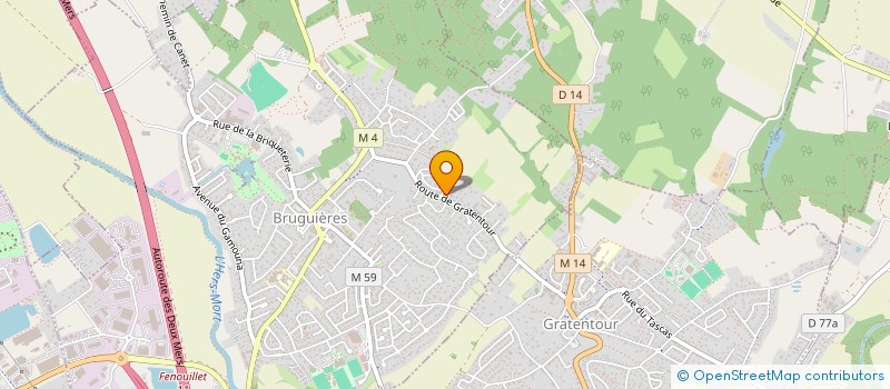 localisation de l'entreprise MONSIEUR THIERRY FROMONT  BRUGUIERES