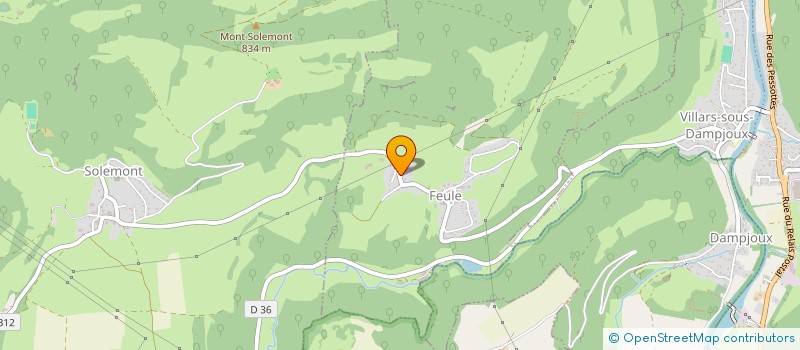 localisation de l'entreprise MONSIEUR THIERRY FROSSARD  FEULE