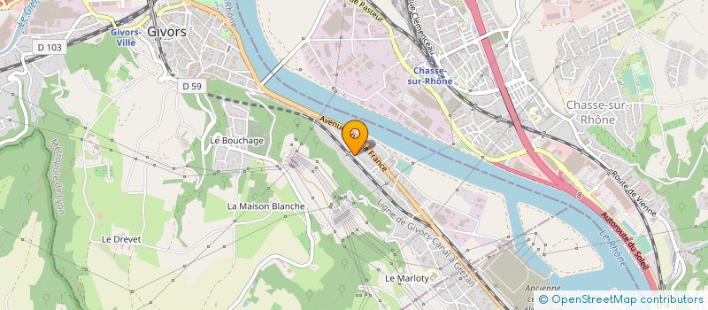 localisation de l'entreprise MONSIEUR THIERRY FULCHIRON à GIVORS