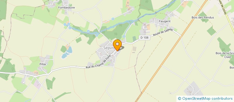 localisation de l'entreprise MONSIEUR THIERRY FUMOLEAU  SEPVRET