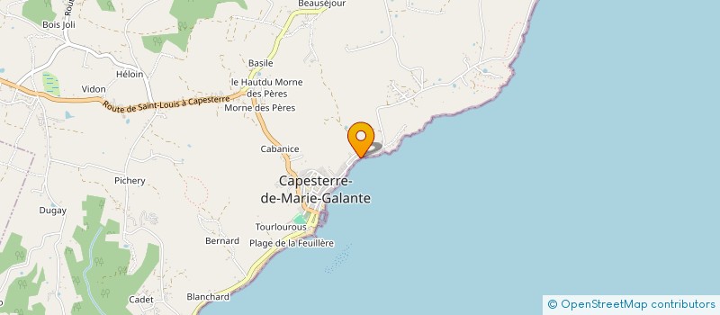localisation de l'entreprise MONSIEUR THIERRY FUMONT à CAPESTERRE-DE-MARIE-GALANTE