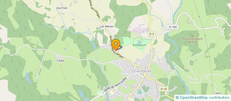 localisation de l'entreprise MONSIEUR THIERRY GABARD  CHAMBERET