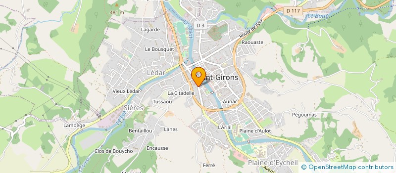 localisation de l'entreprise MONSIEUR THIERRY GABARRE à SAINT-GIRONS