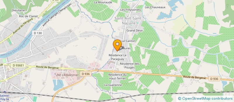 localisation de l'entreprise MONSIEUR THIERRY GABET  SAINT-AVIT-SAINT-NAZAIRE