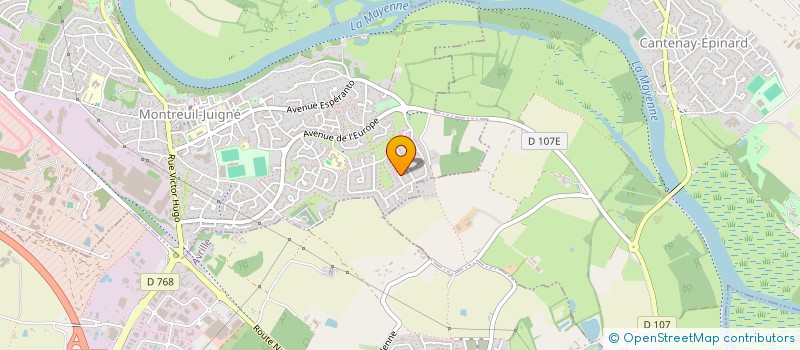 localisation de l'entreprise MONSIEUR THIERRY GABORIT  MONTREUIL-JUIGNE