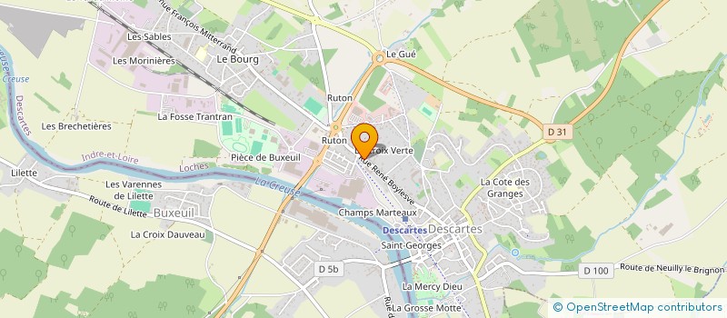 localisation de l'entreprise MONSIEUR THIERRY GADIN à DESCARTES