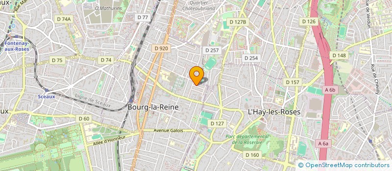 localisation de l'entreprise MONSIEUR THIERRY GAGNEPAIN à BOURG-LA-REINE