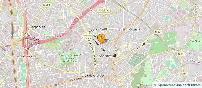 localisation de l'entreprise MONSIEUR THIERRY GAIGNARD à MONTREUIL