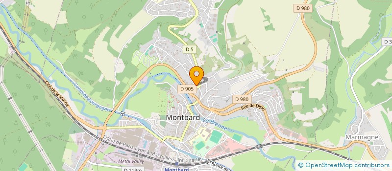 localisation de l'entreprise MONSIEUR THIERRY GAILLARD  MONTBARD