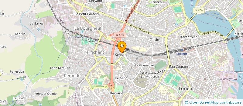 localisation de l'entreprise MONSIEUR THIERRY GAINIE  LORIENT