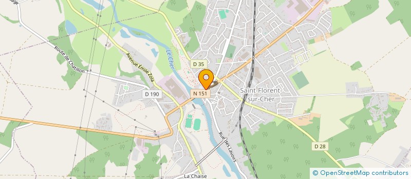 localisation de l'entreprise MONSIEUR THIERRY GALLAIS  SAINT-FLORENT-SUR-CHER