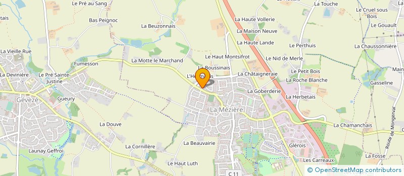 localisation de l'entreprise MONSIEUR THIERRY GALLEE  LA MEZIERE
