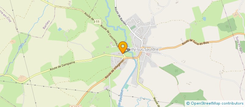 localisation de l'entreprise MONSIEUR THIERRY GALLIOT  VAILLY-SUR-SAULDRE