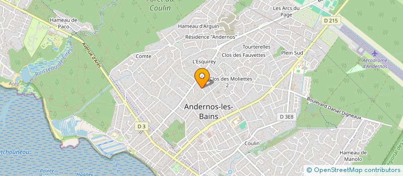 localisation de l'entreprise MONSIEUR THIERRY GANNY à ANDERNOS-LES-BAINS