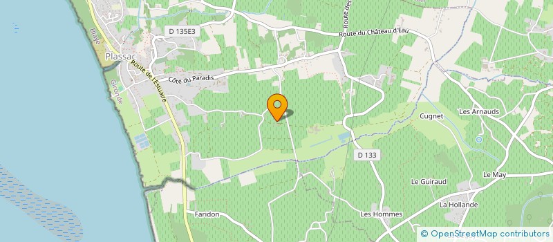 localisation de l'entreprise MONSIEUR THIERRY GARDEBOIS  PLASSAC