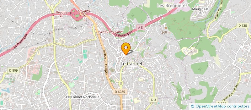 localisation de l'entreprise MONSIEUR THIERRY GARNIER à LE CANNET