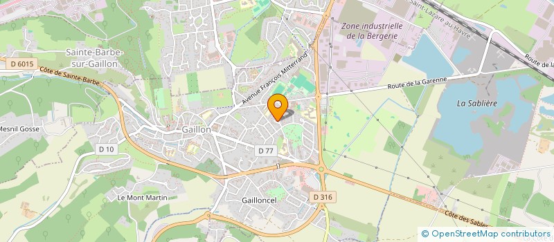 localisation de l'entreprise MONSIEUR THIERRY GARNIER  GAILLON