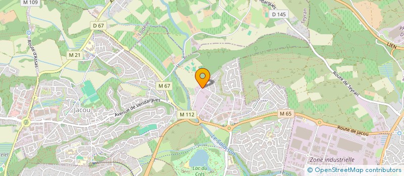 localisation de l'entreprise MONSIEUR THIERRY GARRIGUES  LE CRES