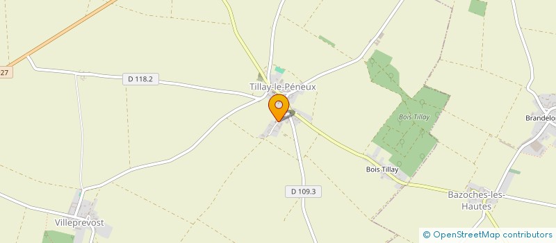 localisation de l'entreprise MONSIEUR THIERRY GASNIER à TILLAY-LE-PENEUX