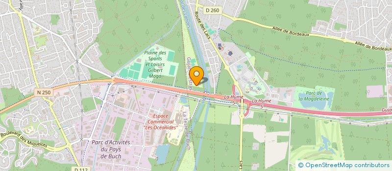 localisation de l'entreprise MONSIEUR THIERRY GASQUES  GUJAN-MESTRAS