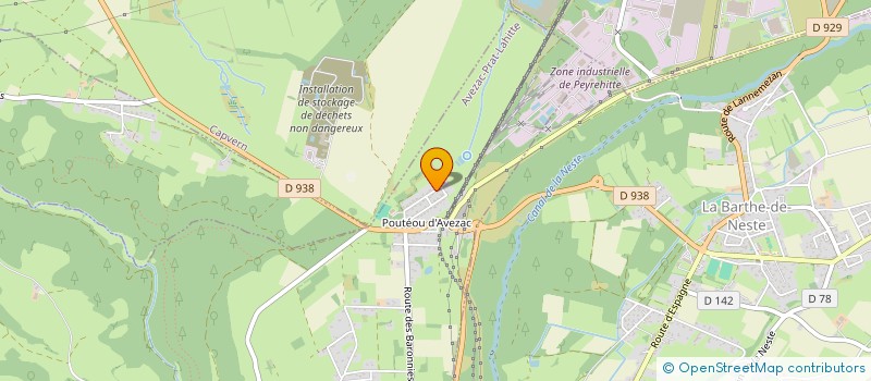 localisation de l'entreprise MONSIEUR THIERRY GASTO  AVEZAC-PRAT-LAHITTE