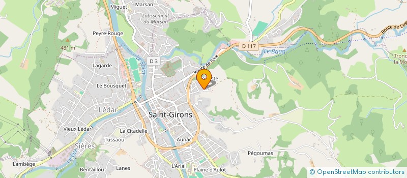 localisation de l'entreprise MONSIEUR THIERRY GASTON à SAINT-GIRONS