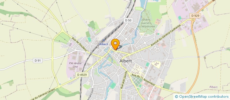 localisation de l'entreprise MONSIEUR THIERRY GAUDEFROY à ALBERT