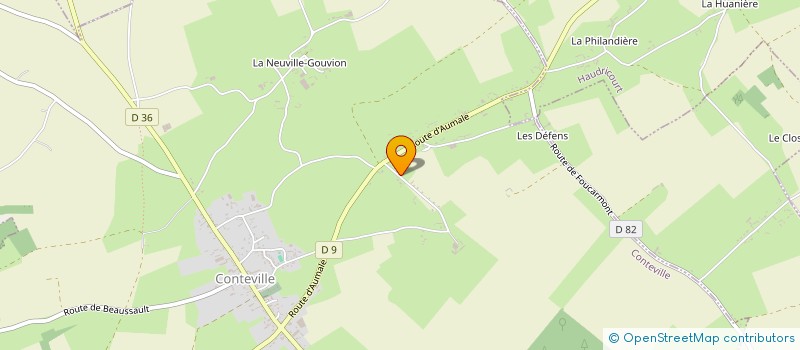 localisation de l'entreprise MONSIEUR THIERRY GAUDRAY  CONTEVILLE