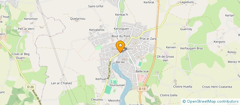 localisation de l'entreprise MONSIEUR THIERRY GAULTIER  BOURG-BLANC