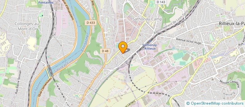 localisation de l'entreprise MONSIEUR THIERRY GAUTHERON  SATHONAY-CAMP