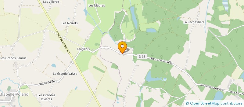 localisation de l'entreprise MONSIEUR THIERRY GAUTHERON  CHAPELLE-VOLAND