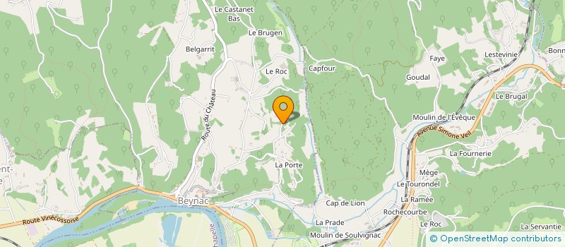 localisation de l'entreprise MONSIEUR THIERRY GAUTHIER  BEYNAC-ET-CAZENAC